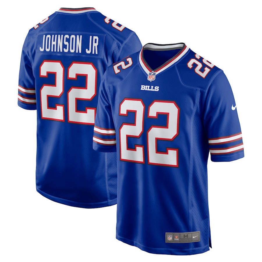 Men Buffalo Bills #22 Duke Johnson Nike Royal Game NFL Jersey